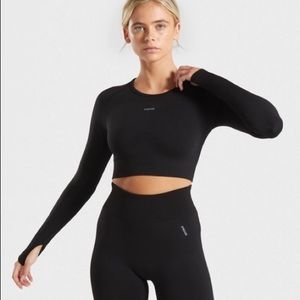 Gymshark viral seamless long sleeve crop top